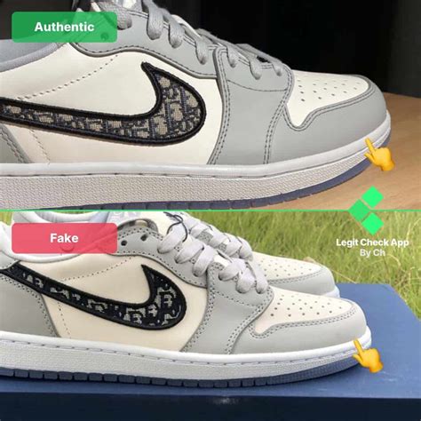 how to tell if dior jordans are fake|dior jordan 1 low false.